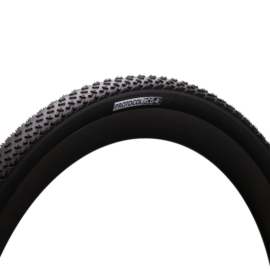 SILCA Protocol RCG-4 gravel tire sidewall with black tread blocks